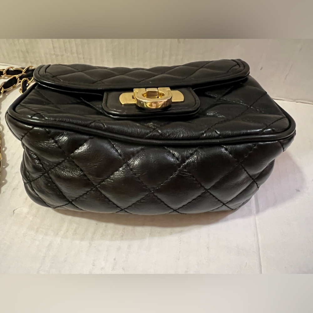 Torini Black Small Tote Purse 100% Cuero Argentino $1125 - Picture 5 of 11